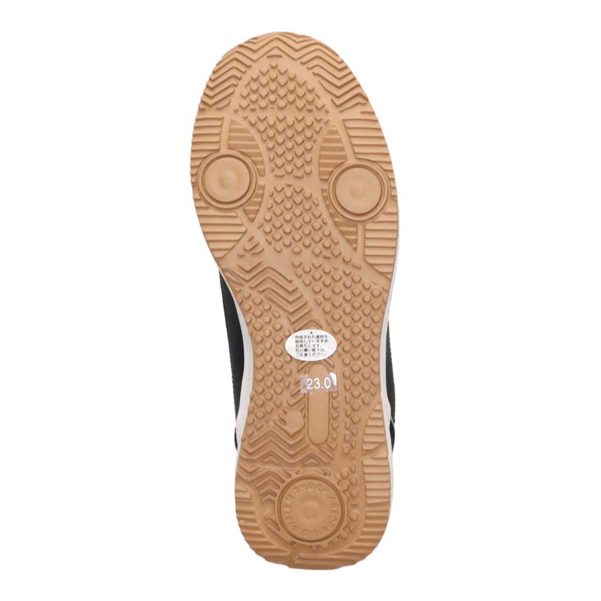 モデロ MODELLO 「リカバリーインソール」搭載で指圧効果により血行を115％促進。Recovery軽量ソールナイロンスニーカー　DML6067R BLACK 23.0