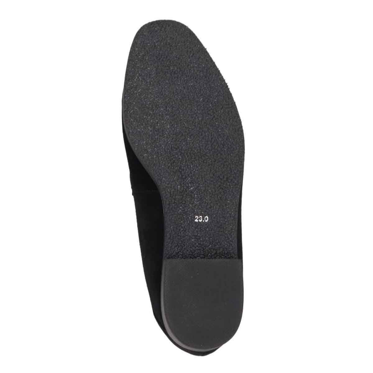 【撥水仕様】モデロ MODELLO 「Recovery Shiatsu Insole」搭載で指圧効果により血行をよくする。1.5cmヒール ビットローファー  DML8812XR BLACK-SILKY 23.0