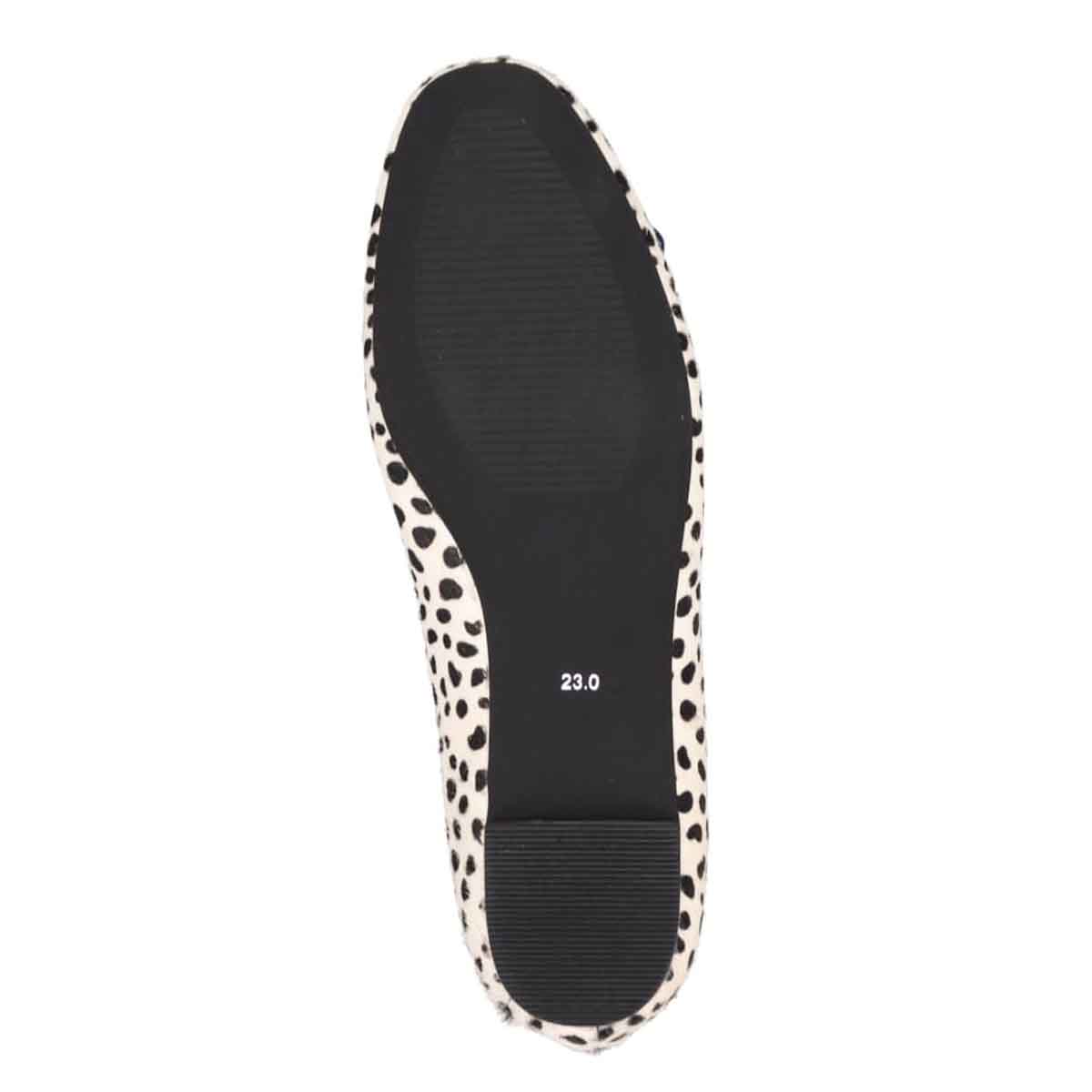 【撥水仕様】モデロ MODELLO 「Recovery Shiatsu Insole」搭載で指圧効果により血行を115％促進。 0.5ｃｍヒール バレエシューズ  DML8814R WHITE-PR 23.0