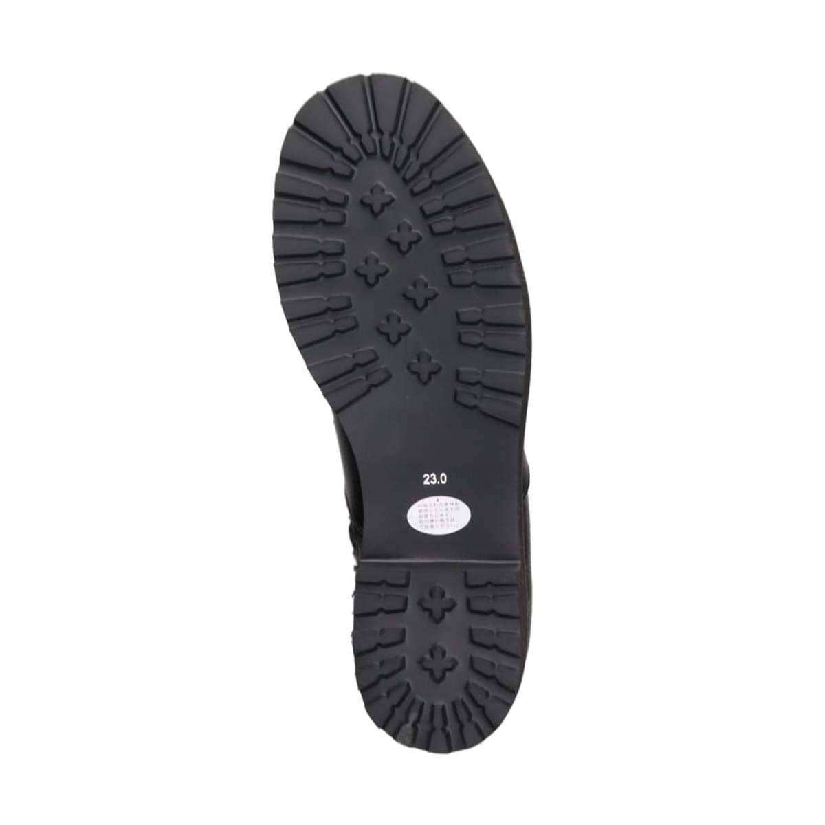 【撥水仕様】モデロ MODELLO 「Recovery Shiatsu Insole」搭載で指圧効果により血行をよくする。3.5cmヒール タンクソールミドルブーツ DML8820R BLACK 23.0