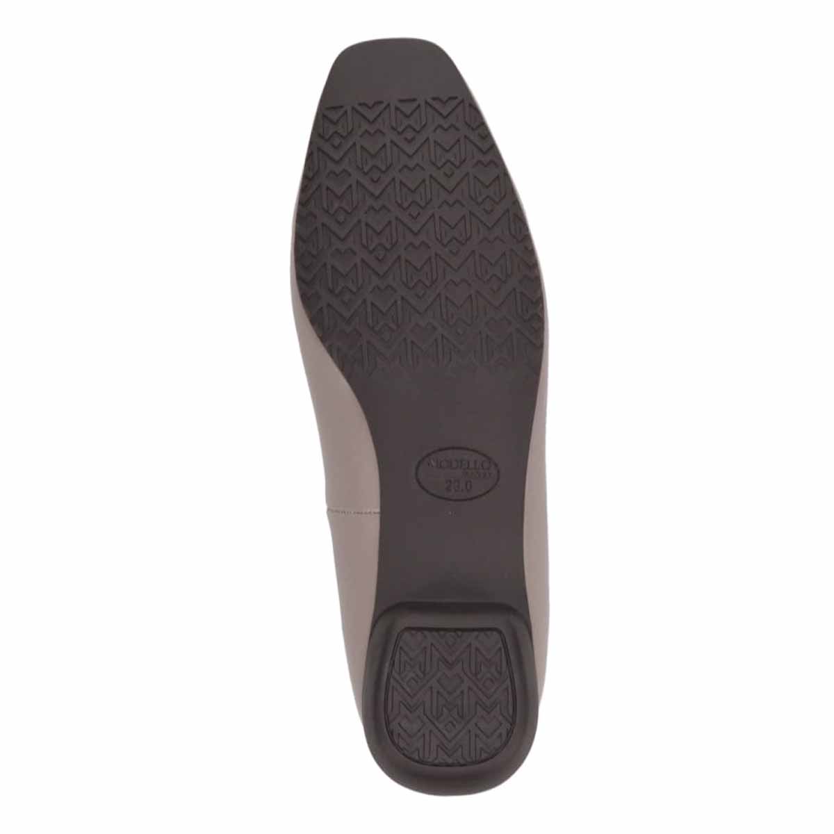 モデロ MODELLO 「Recovery Shiatsu Insole」搭載で指圧効果により血行をよくする。快適な履き心地のスクエアシューズ DML8829R GREGE 23.0