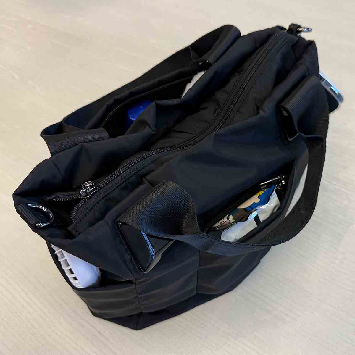モデロ MODELLO　軽量ナイロン 2WAY マルチポケットトートバッグ　DMLB116 BLACK FREE