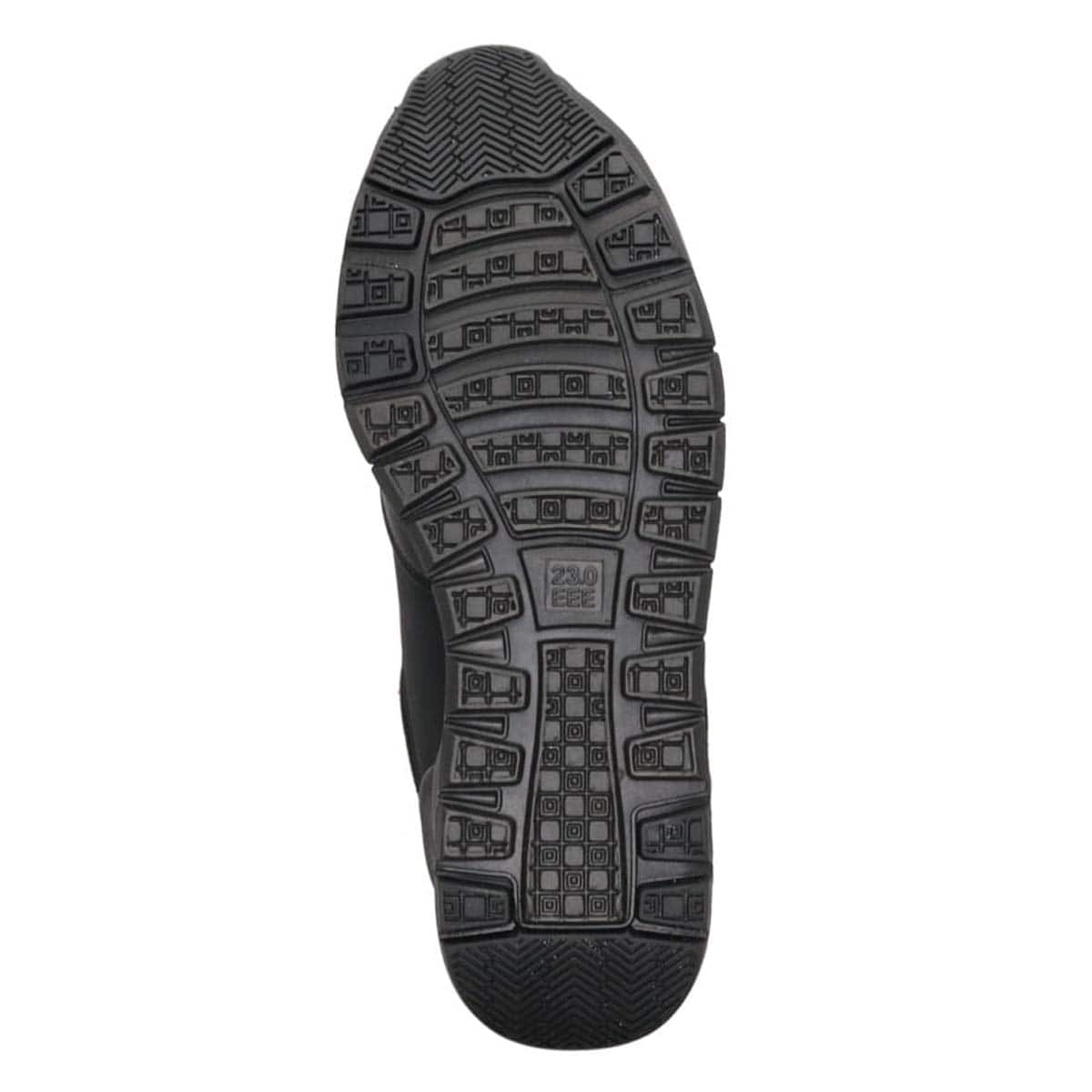【BLACK LABEL】エル スポーツ ELLESPORT スッと履けるクイックフィット　レイン仕様  ニットレースアップスニーカー　ESP12595 BLACK 23.0