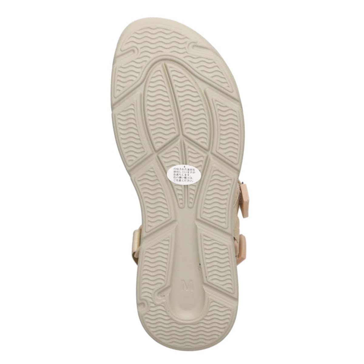 エル スポーツ ELLESPORT 　2本ベルト厚底スポーツサンダル　ESP12607 BEIGE M（23～23.5ｃｍ）