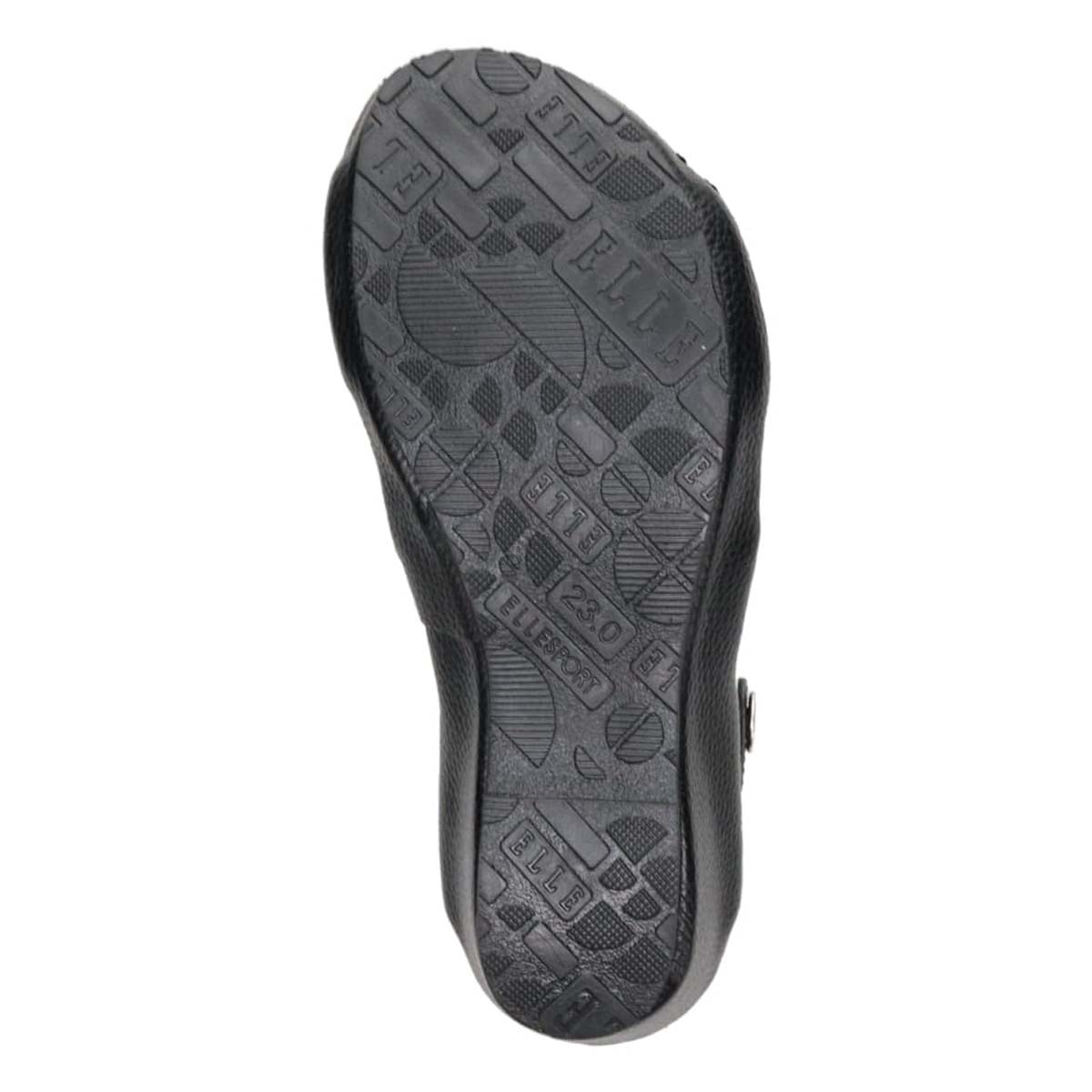 エル スポーツ ELLESPORT 2WAYウェッジサンダル　ESP12739 BLACK 23.0