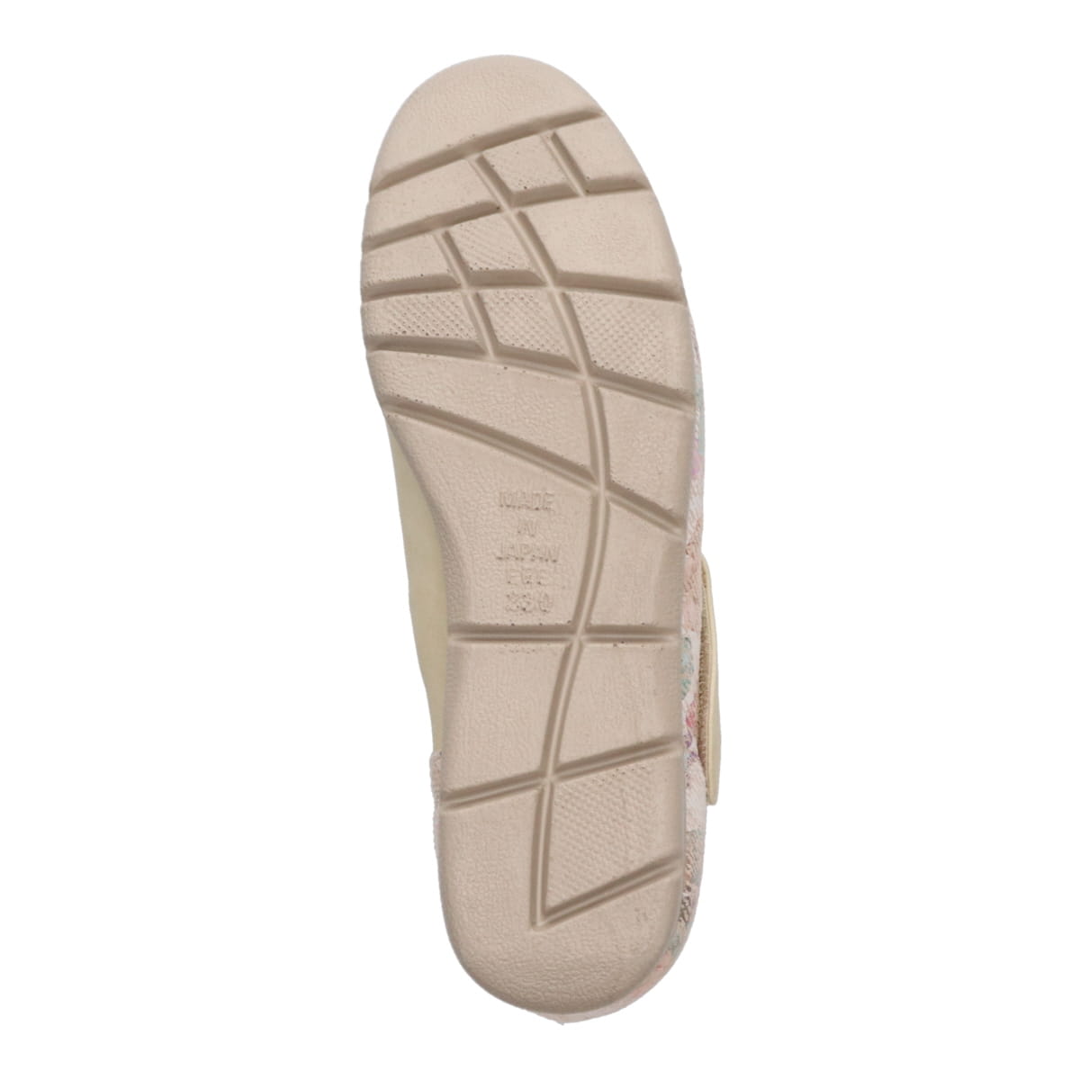シティゴルフ Ｃｉｔｙ　Ｇｏｌｆ フラワープリントが華やかなワンストラップ カジュアルシューズ　GFL5297 BEIGE/C 23.0