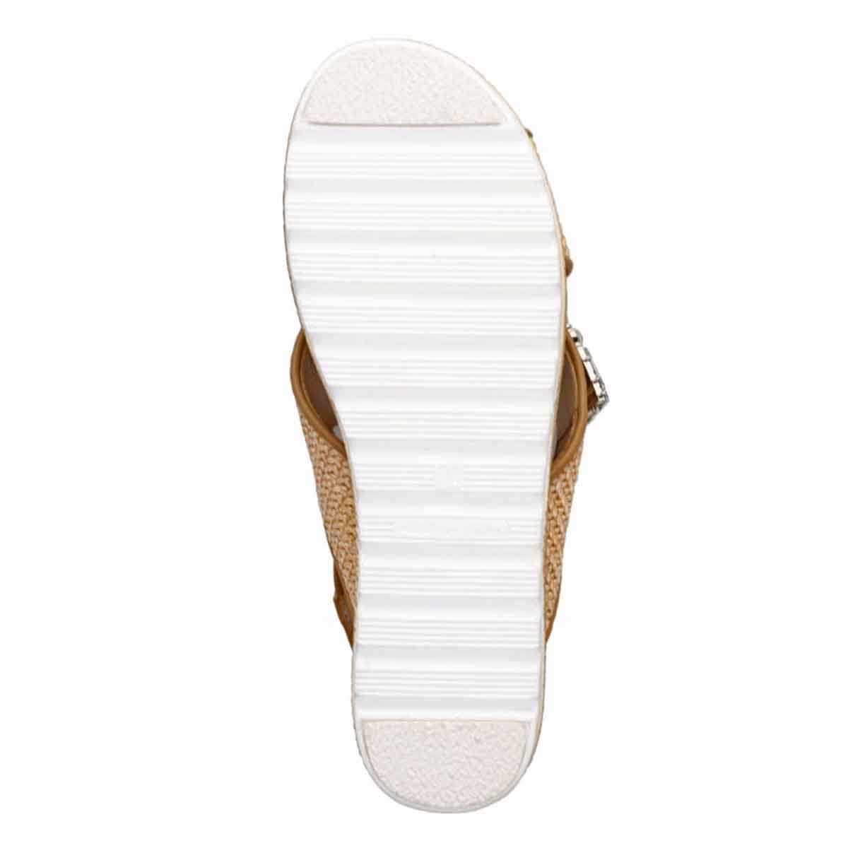 HIROKO KOSHINO 大人可愛いジュート調 グリッターサンダル　HKL1500 BEIGE M　(23.0～23.5)