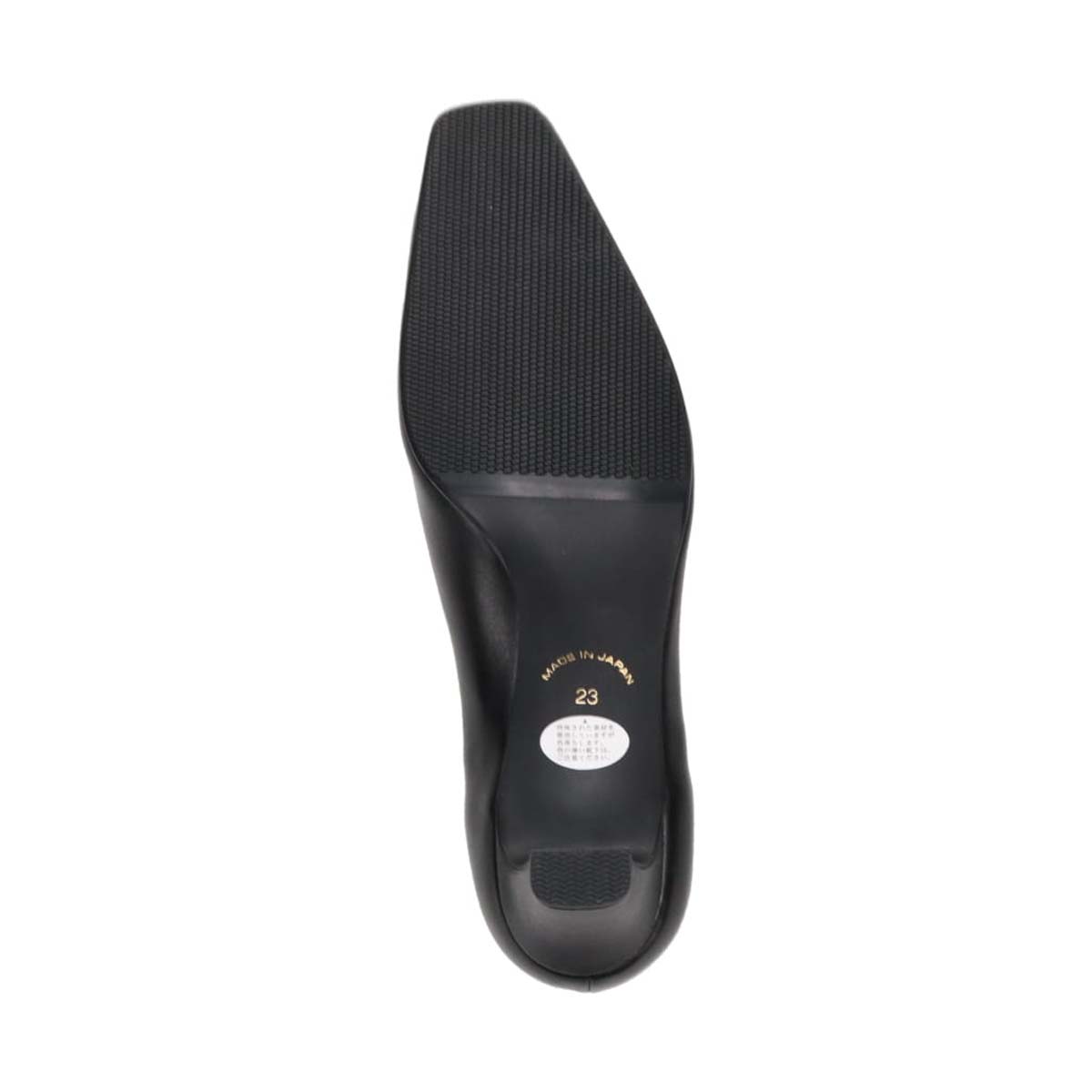 HIROKO KOSHINO ソフトな足あたり サイドのカッティングが綺麗なスクエアトゥパンプス HKL4506 BLACK 23.0