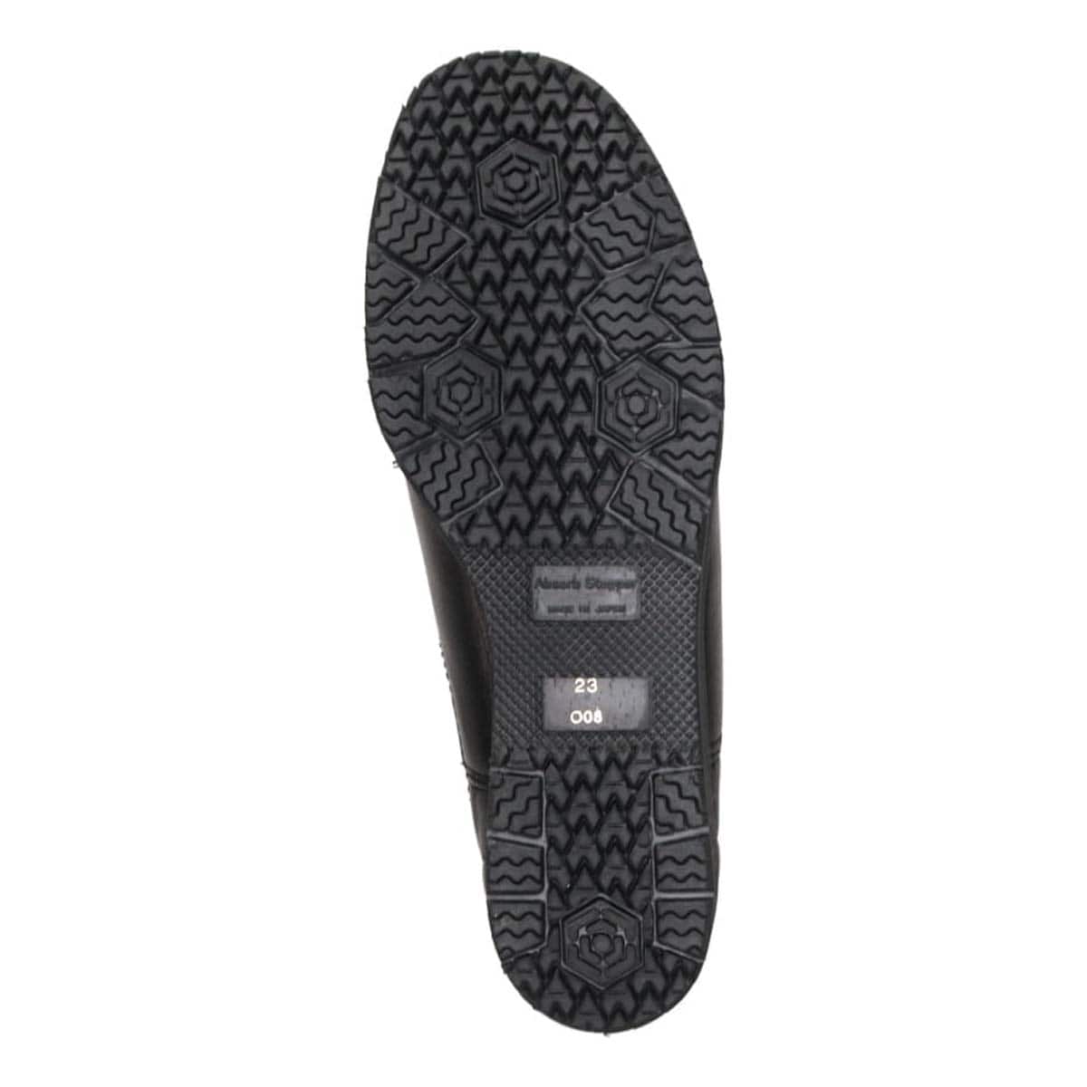 【防滑ソールタイプ】HIROKO KOSHINO　しっとり＆ソフトな牛革を使用した  カジュアルショートブーツ  HKL4630AH BLACK 23.0