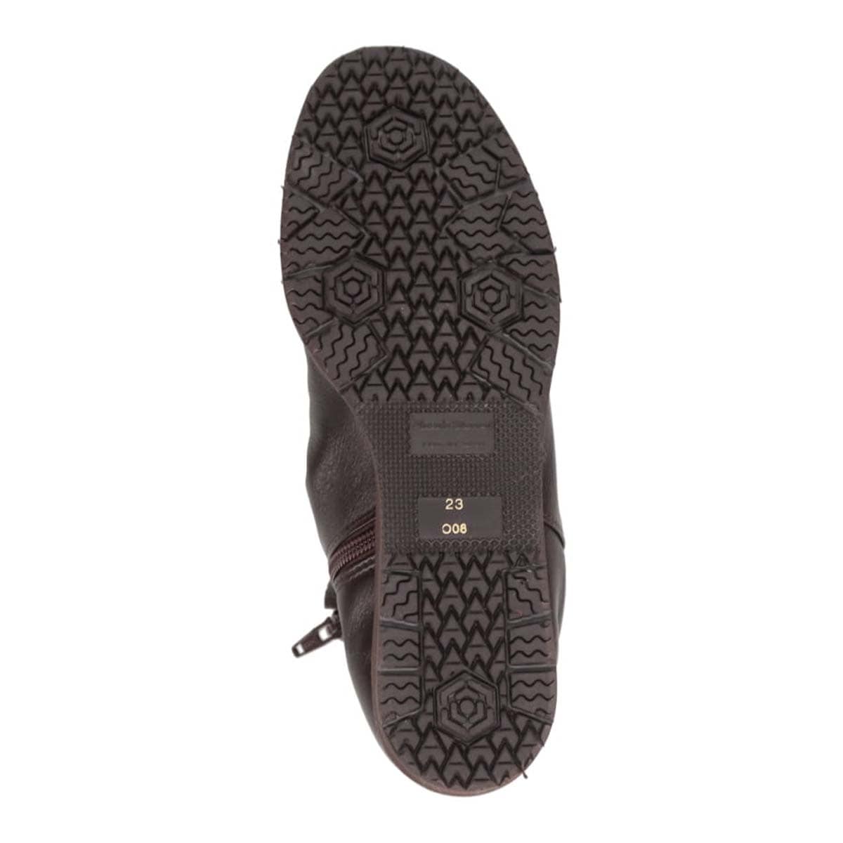 【防滑ソールタイプ】HIROKO KOSHINO キレイ目シルエット 柔らか素材 ショートブーツ   HKL4633H D-BROWN 23.0