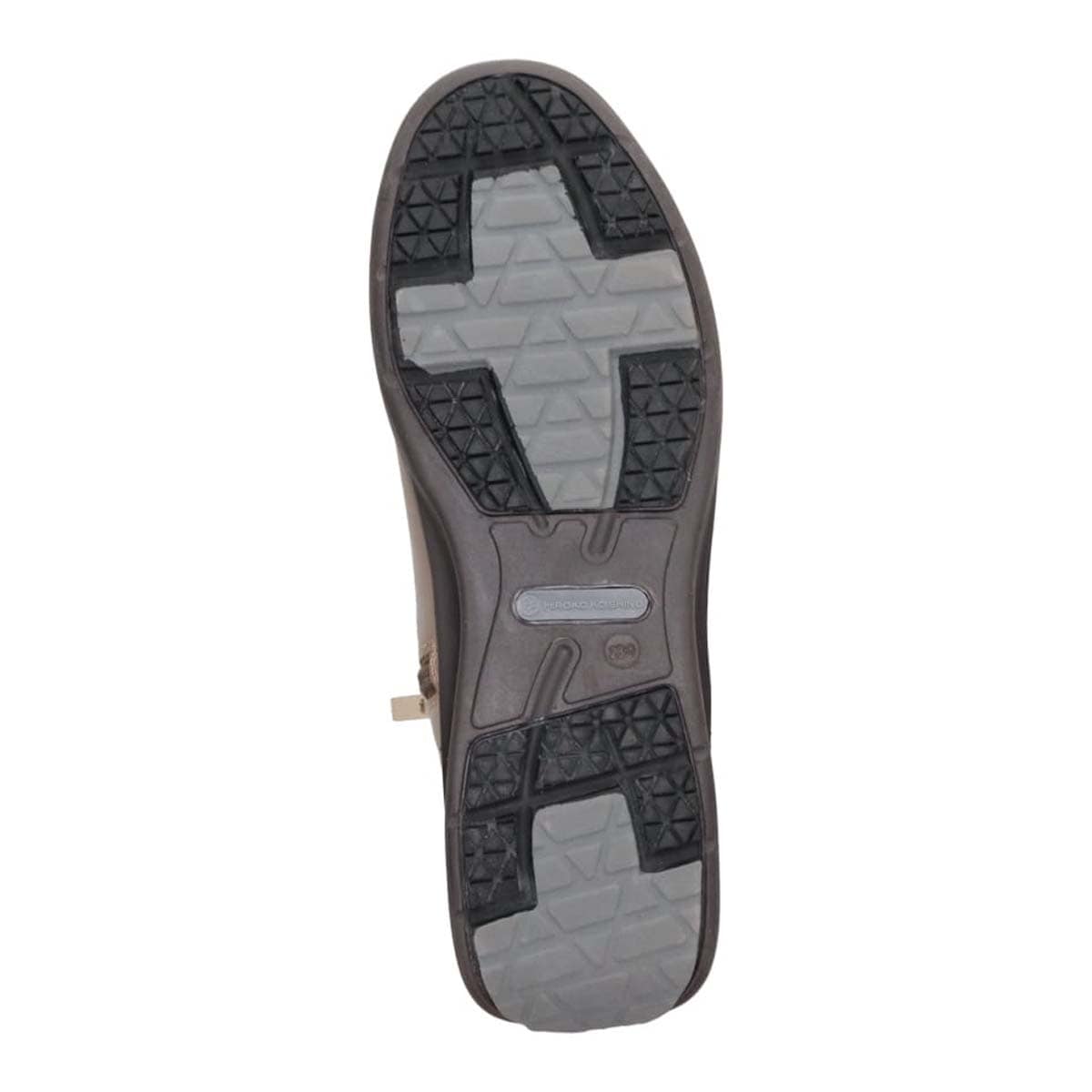 HIROKO KOSHINO 上質な牛革とブランドロゴが入った金具が高級感UP　ショートブーツ　HKL6207 OAK 23.0