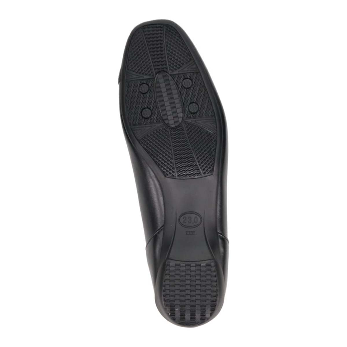 HIROKO KOSHINO 斜めVカットカジュアルパンプス HKL7511 BLACK 23.0