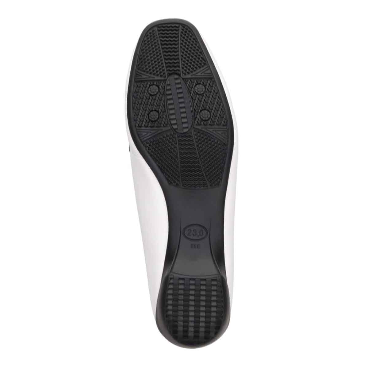 HIROKO KOSHINO  モールドソール・モカパンプス   HKL7524 WHITE 23.0