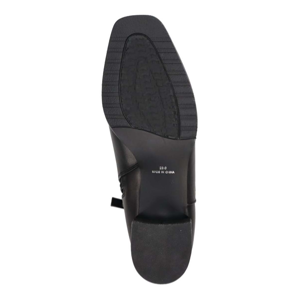 HIROKO KOSHINO 上質な羊革と足首の金具で高級感UP　ショートブーツ　HKL8006 BLACK 23.0