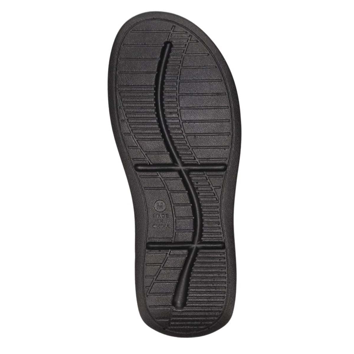 HIROKO KOSHINO HOMME  メンズ フラットサンダル　HR5911 BLACK/WHITE M（25～25.5）
