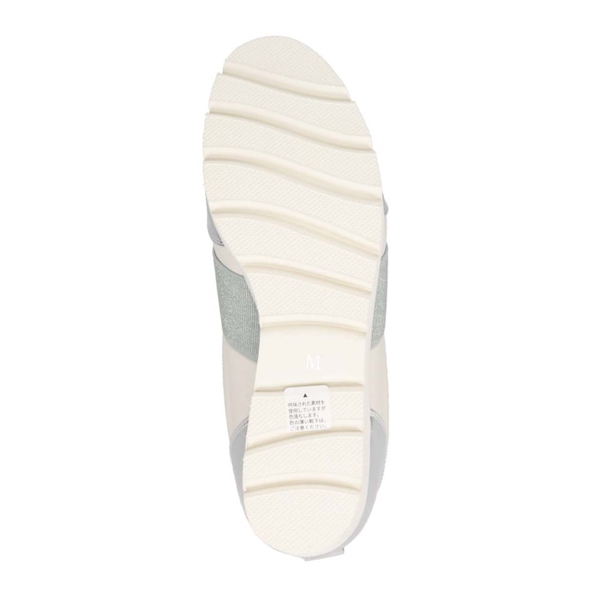 【撥水加工】HIROKO KOSHINO FEMME　ビジューオーナメントが綺麗なエレガンスカジュアルシューズ　HRL1004 WHITE M　(23.0～23.5)