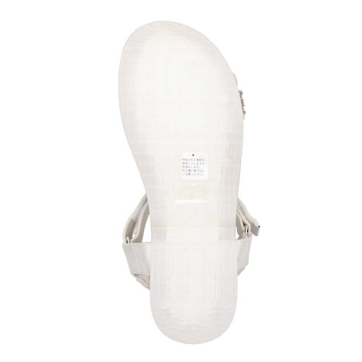 HIROKO KOSHINO FEMME　スポーツテイストのビジューサンダル　HRL1007 WHITE M　(23.0～23.5)