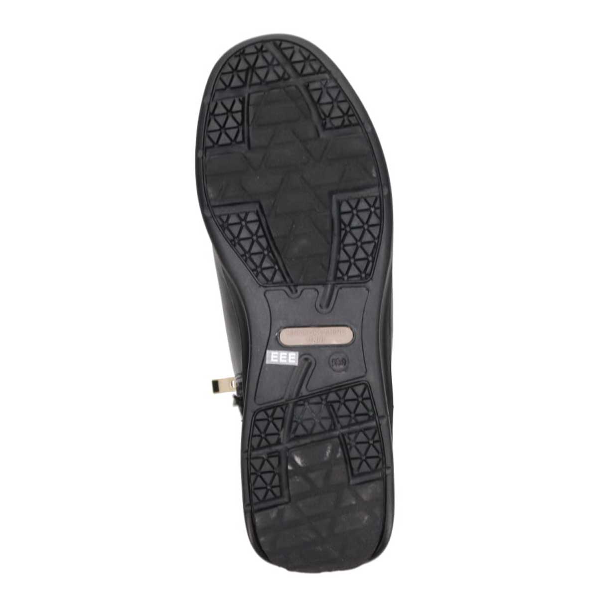 【撥水加工】HIROKO KOSHINO FEMME　防滑仕様デザインショートブーツ　HRL2011 BLACK/C 23.0