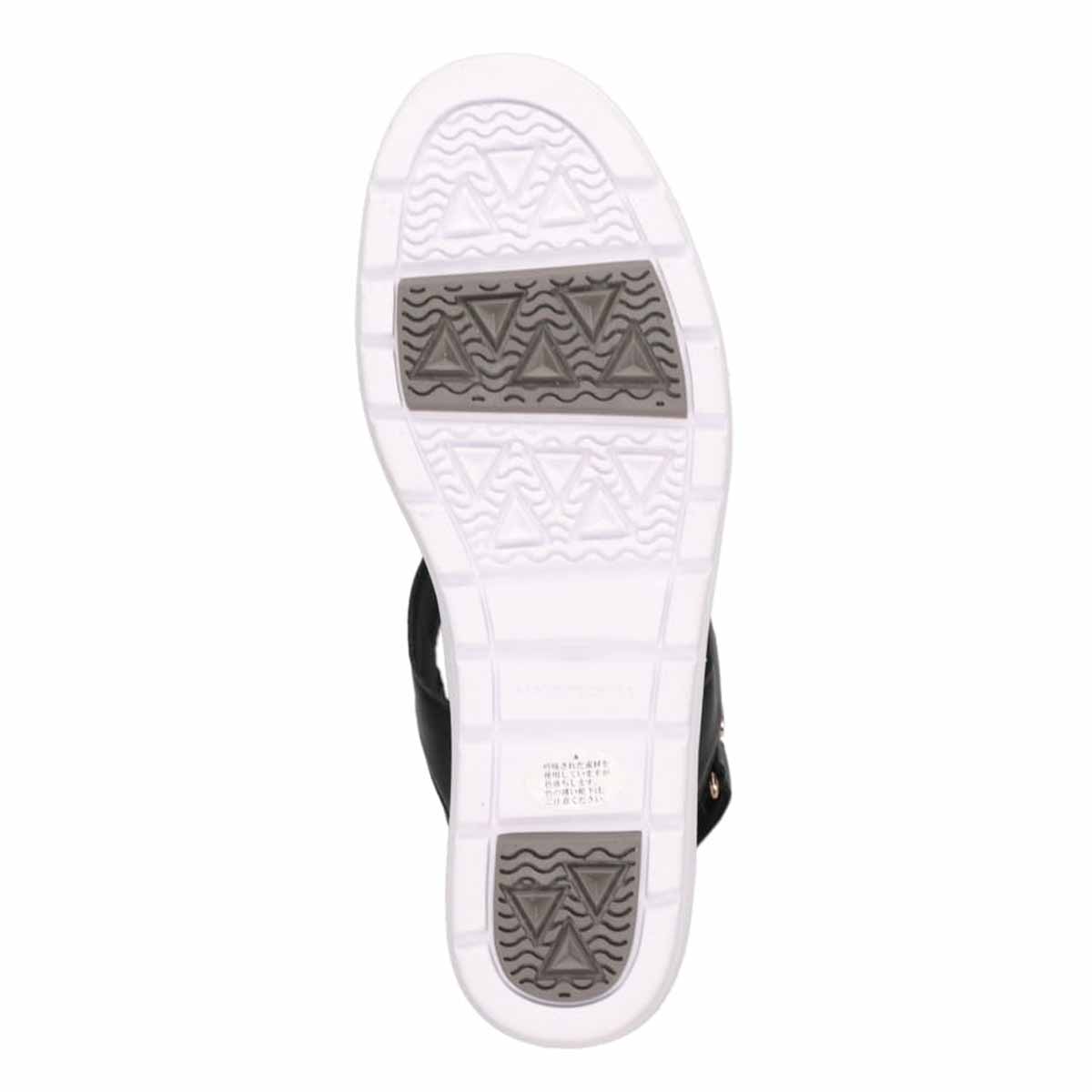 HIROKO KOSHINO FEMME クロスベルトウェッジサンダル HRL2028 BLACK 23.0