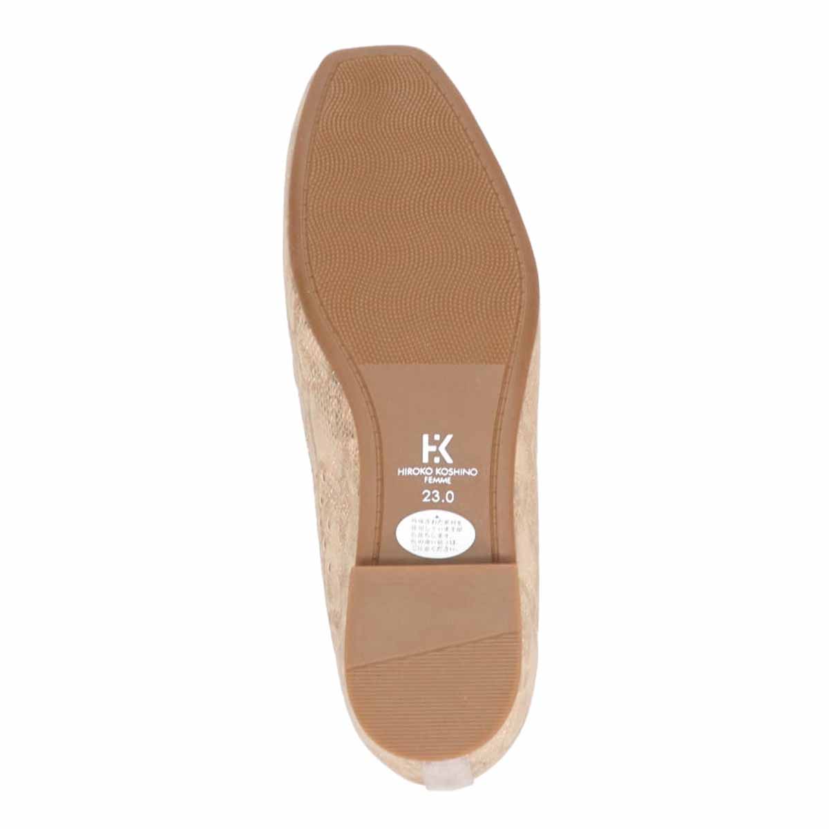 HIROKO KOSHINO FEMME　インヒールモカパンプス　HRL4003 BEIGE-EB 23.0