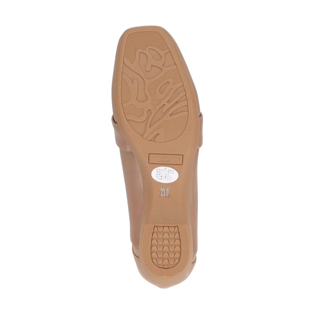 HIROKO KOSHINO FEMME　足元に華やぎと上品さを ヌバック×スムース素材 コンビローファー　HRL5004 D-BEIGE 23.0
