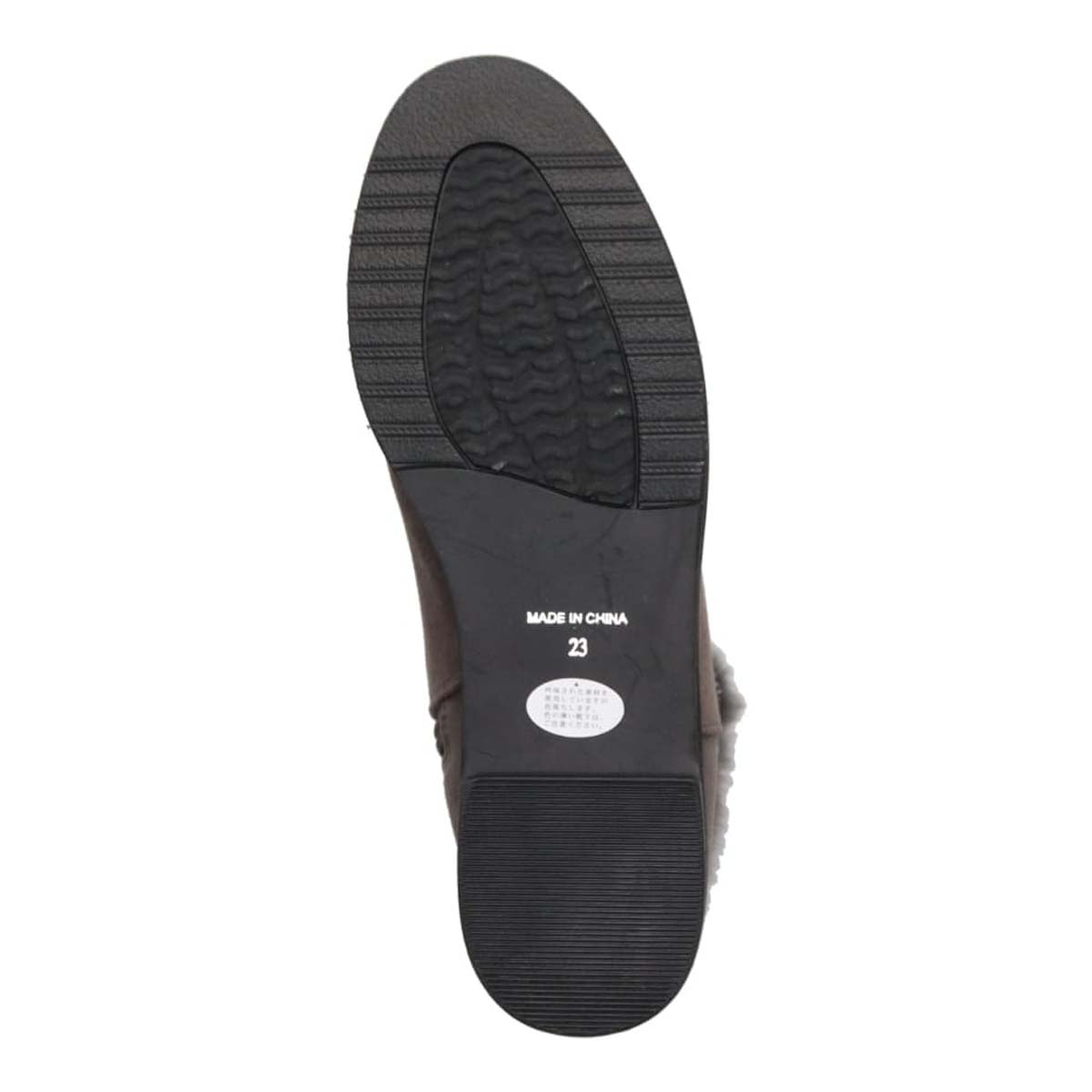 HIROKO KOSHINO FEMME　あたたかさと華やかさを両立 ファー付きスエードショートブーツ　HRL5006 GRAY 23.0