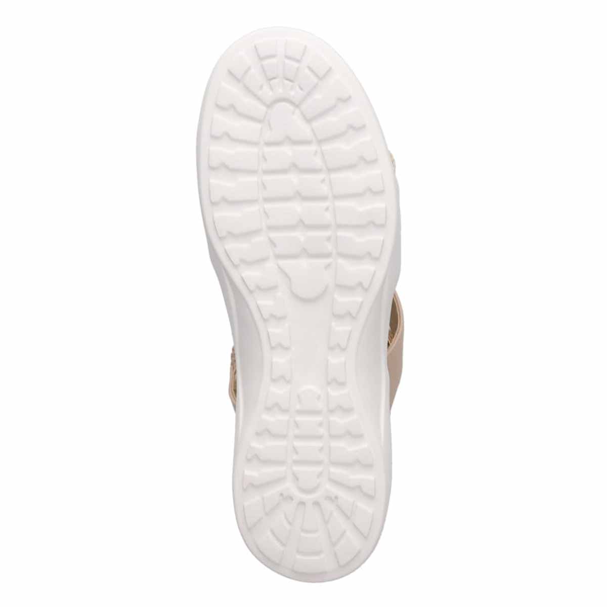 HIROKO KOSHINO FEMME スポーティーを華やかに。キラキラ輝くコードで魅せる大人スポーツサンダル　HRL7001 BEIGE M　(23.0～23.5)