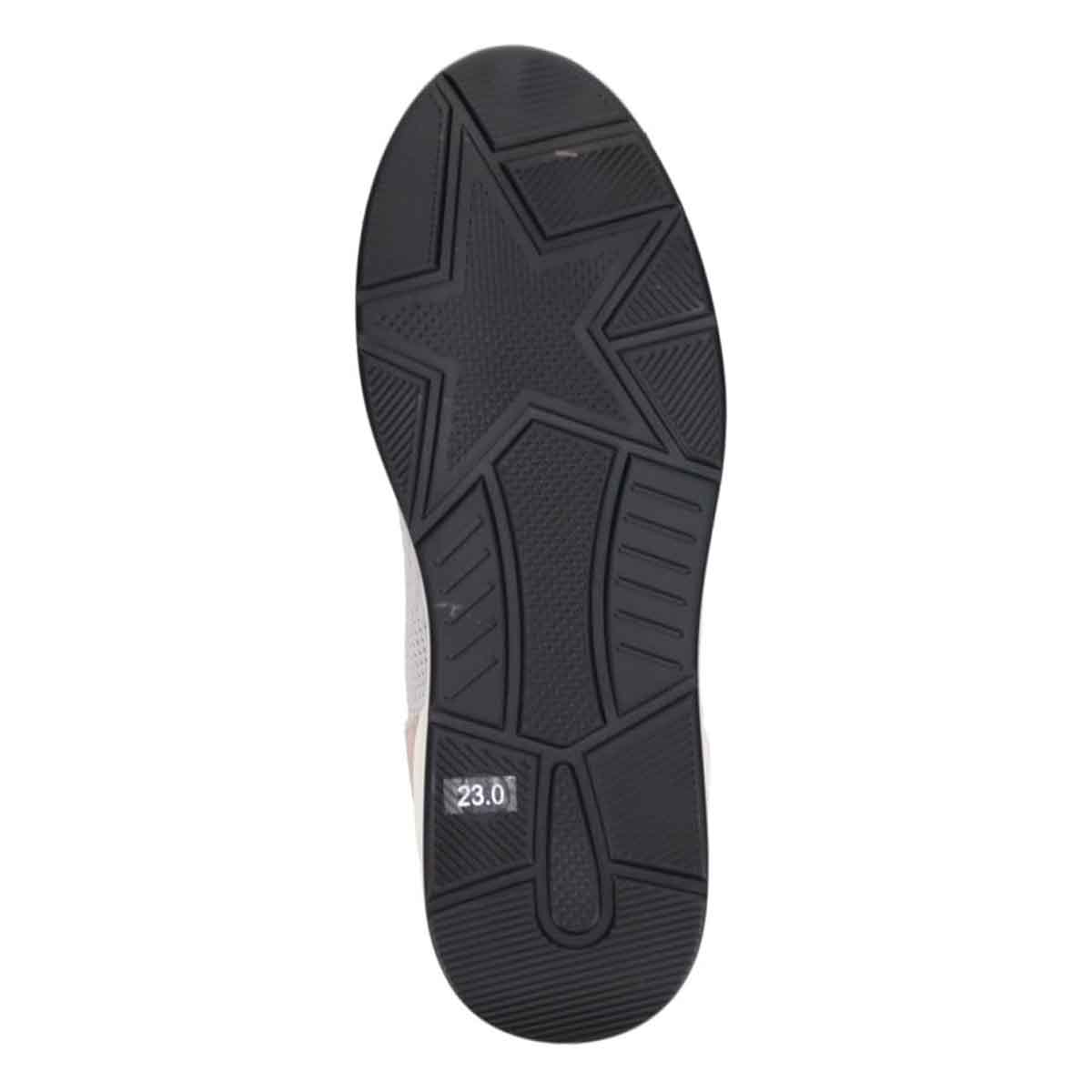 HIROKO KOSHINO FEMMEシンプルニットのスリッポンスニーカー HRL9000 L-GRAY 23