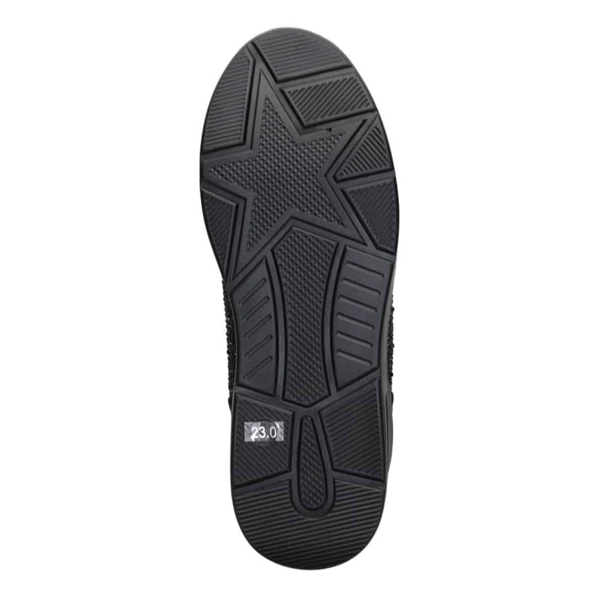 【撥水加工】HIROKO KOSHINO FEMME 大人のクイックフィットスニーカー HRL9001 BLACK 23