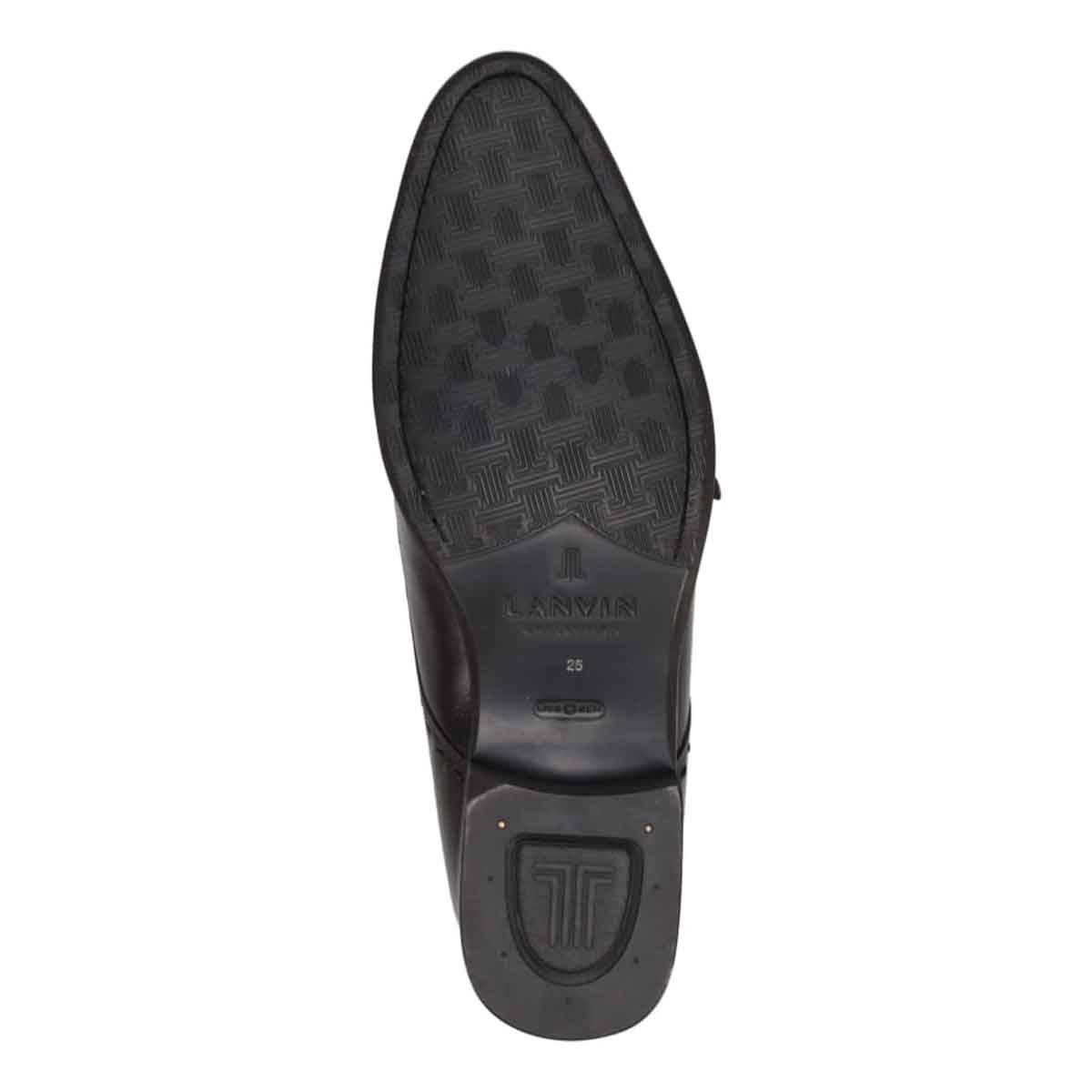 ランバンコレクション LANVIN COLLECTION 「Recovery Shiatsu Insole」搭載で指圧効果により血行をよくする。ダブルモンクストラップドレスシューズ　LV1021XR D-BROWN 25.0
