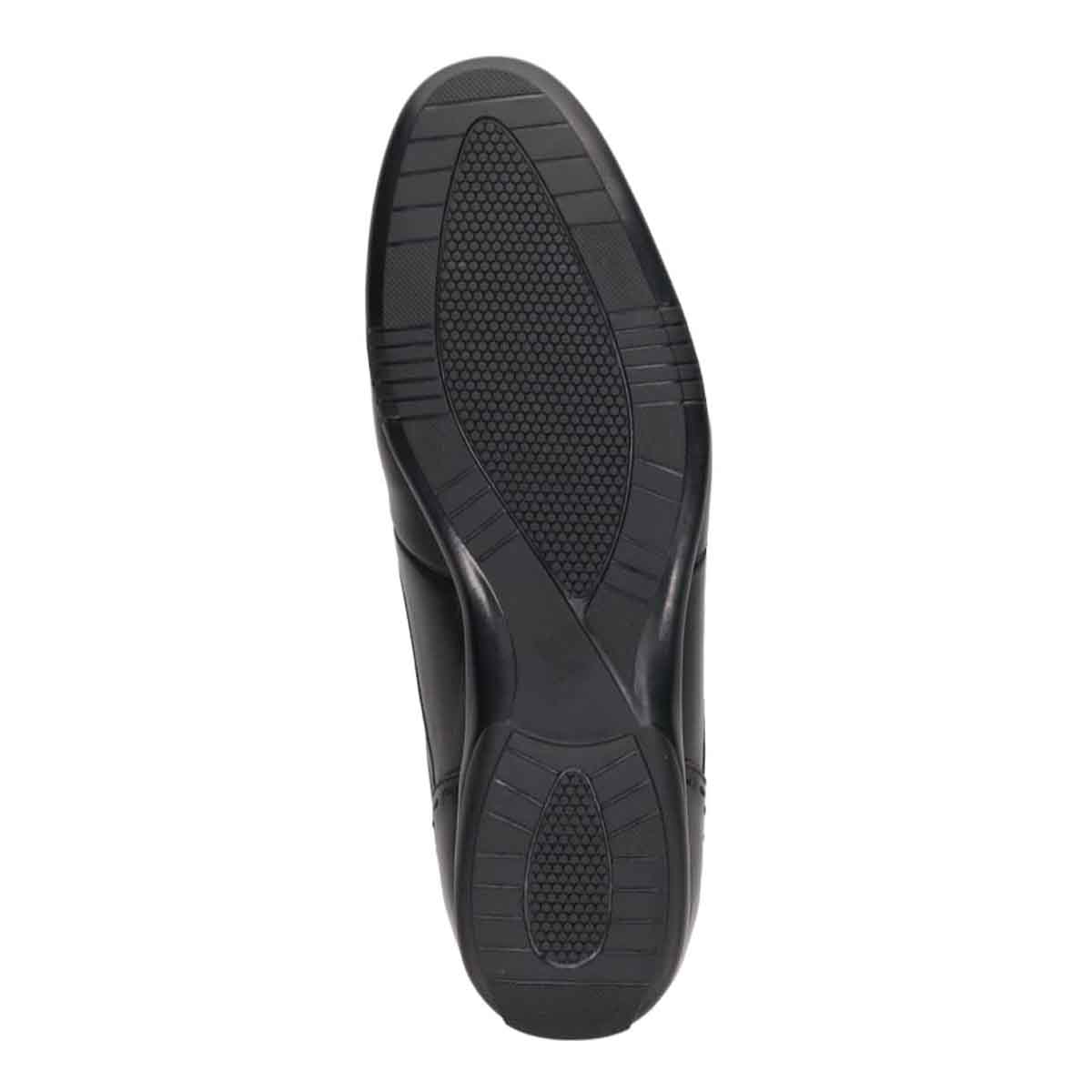 ランバンコレクション LANVIN COLLECTION 「Recovery Shiatsu Insole」搭載で指圧効果により血行をよくする。軽快な履き心地のレースアップレザーカジュアルシューズ　LV1024XR BLACK 25