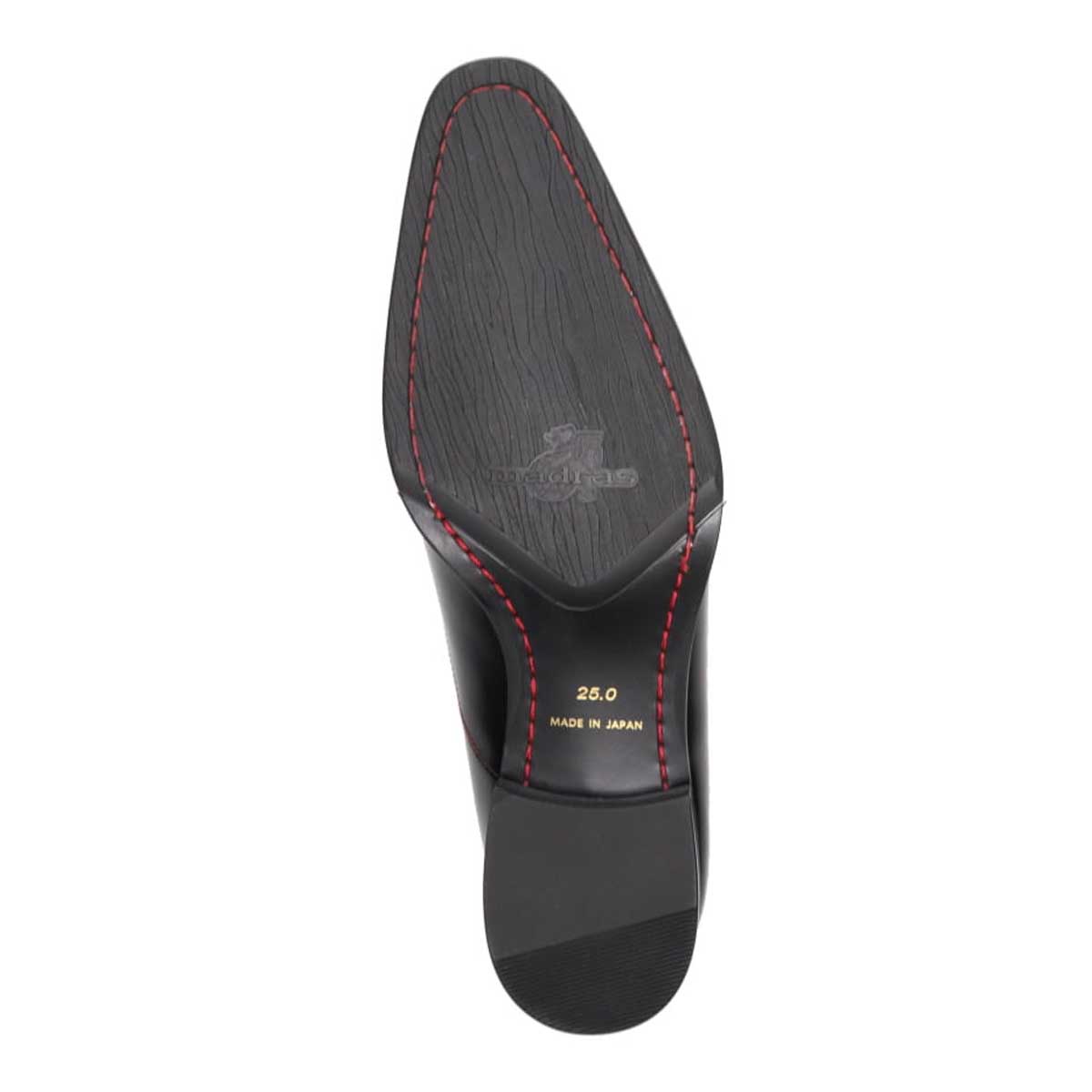 マドラス madras 『GRAMPUSコラボモデル』 高級 マッケイ製法 内羽根ドレスシューズ   M419GP BLACK 25.0