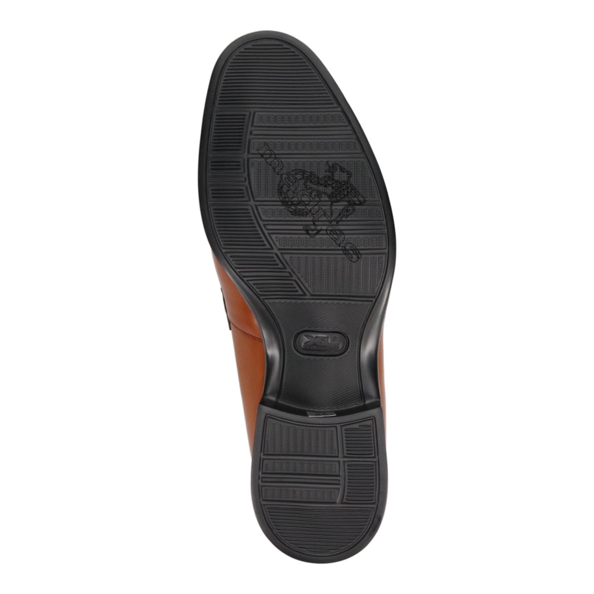 madras ドレスにも対応できる　バイカラーコンビネーション・タッセルスリッポンシューズ　M445 L-BROWN/NAVY 25.0