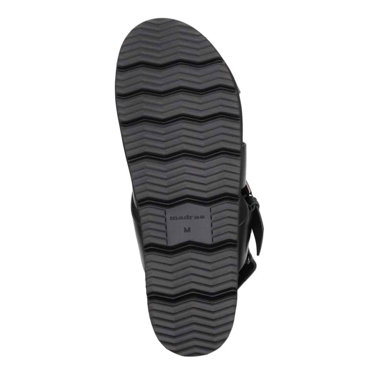 マドラス madras 特許 リカバリーメタインソール搭載シューズ メンズ レザーサンダル　M535MT BLACK-EB M