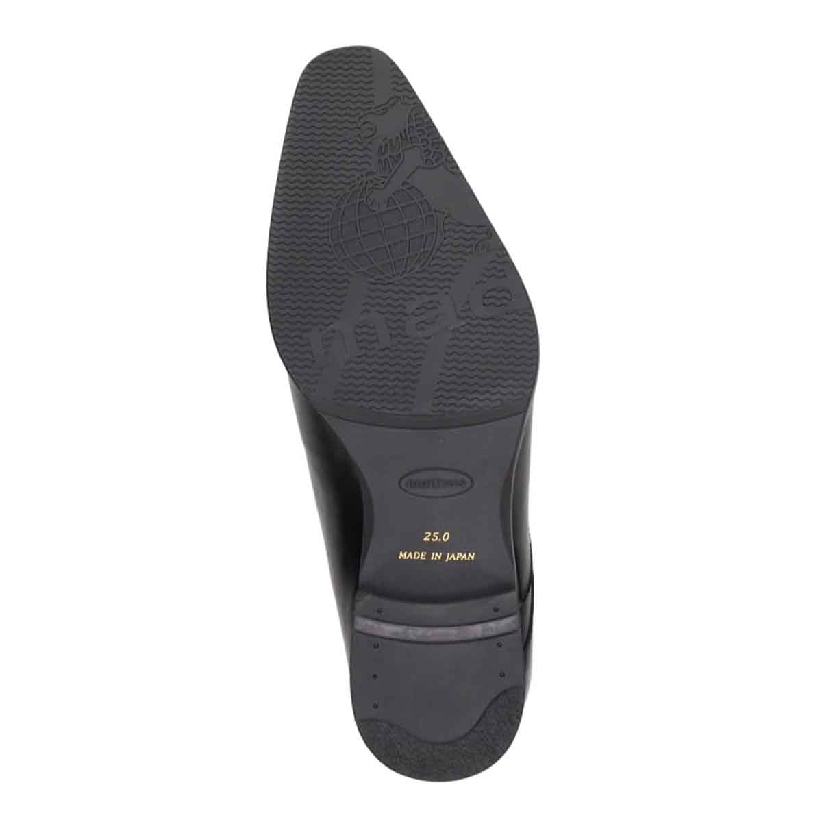 【GORE-TEX】マドラス madras 特許 Recovery meta insole搭載シューズ　ゴアテックス スリッポンドレスシューズ　M717MT BLACK/BLACK 25.0