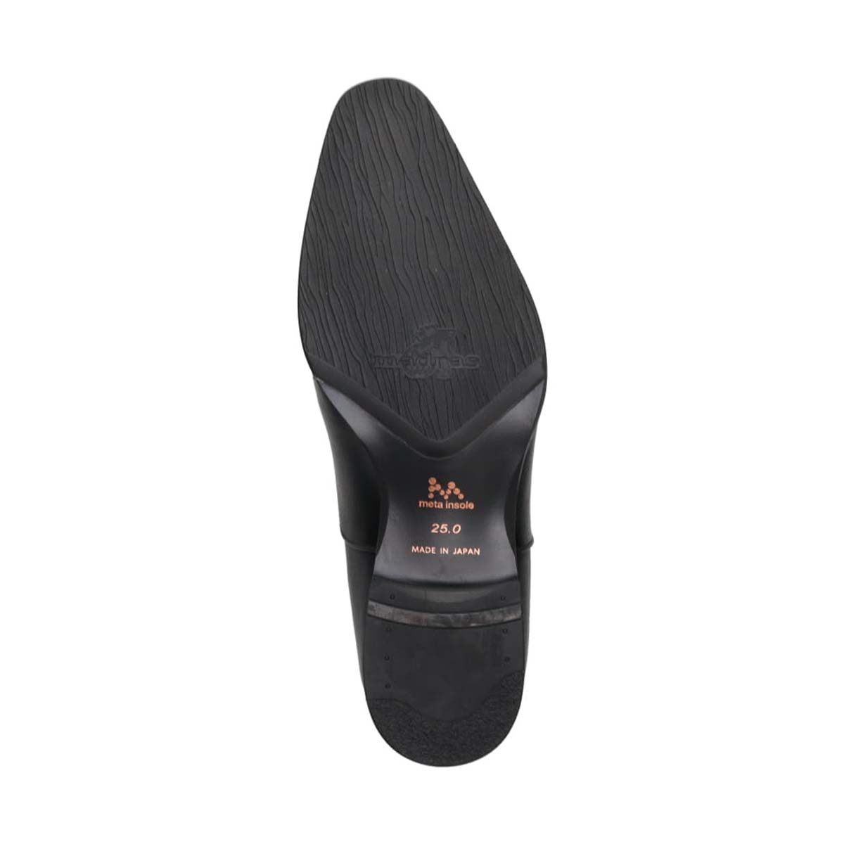 【GORE-TEX】マドラス madras メタインソール搭載シューズ  ゴアテックス 内羽根ストレートチップドレスシューズ　M735GMT BLACK 25.0