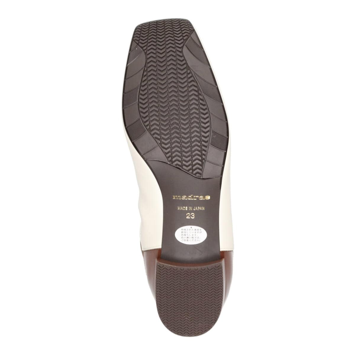 マドラス madras マドラス東京ファクトリー製 バイカラーショートブーツ  MAL0035 IVORY/C 23.0