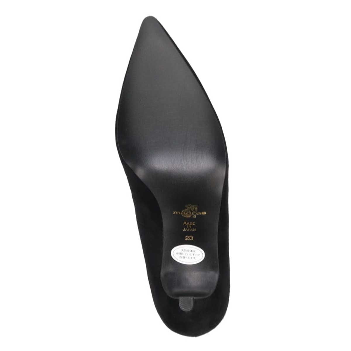 マドラス madras metaインソール搭載 7.0cm  ポインテッドトゥパンプス MAL9105MT BLACK-SILKY 23.0