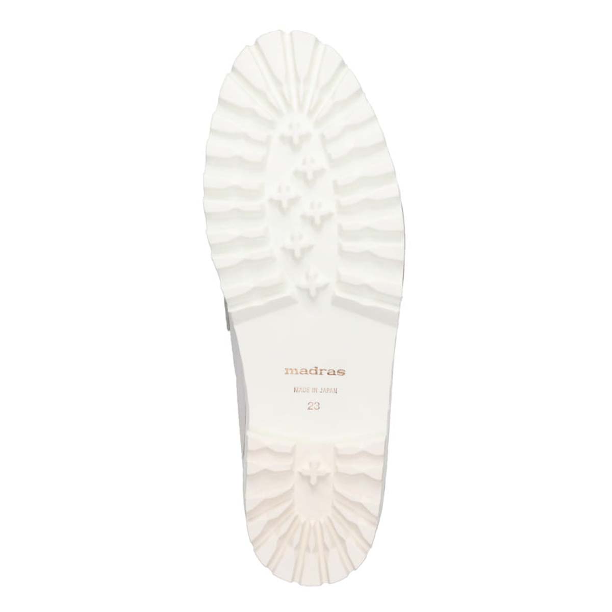 マドラス madras metaインソール搭載　上質できちんと感のあり足元が華やぐビットローファー　MAL9127MT WHITE 23.0