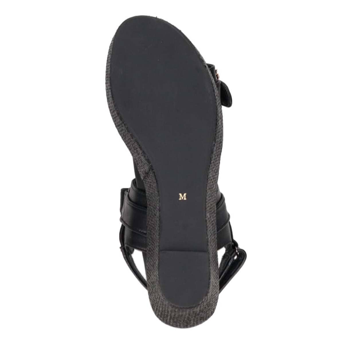 マドラス madras リカバリーmetaインソール搭載　スタイルアップ厚底サンダル　MAL9160MT BLACK M(23.5cm相当)