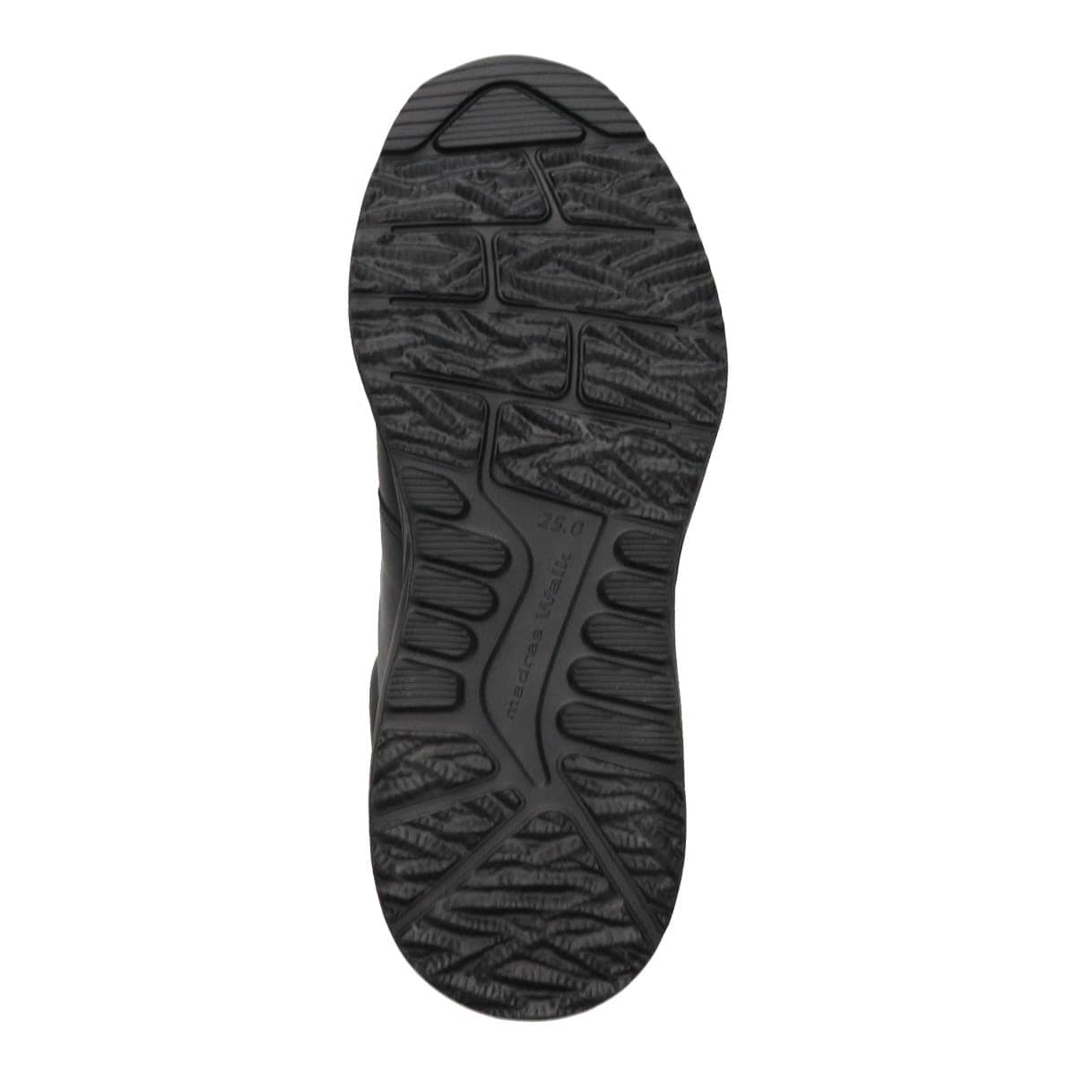 【GORE-TEX】マドラスウォーク madras Walk 「Recovery Shiatsu Insole」搭載で指圧効果により血行をよくする。　全天候快適な ゴアテックスレザースニーカー　MW7601R BLACK 25.0
