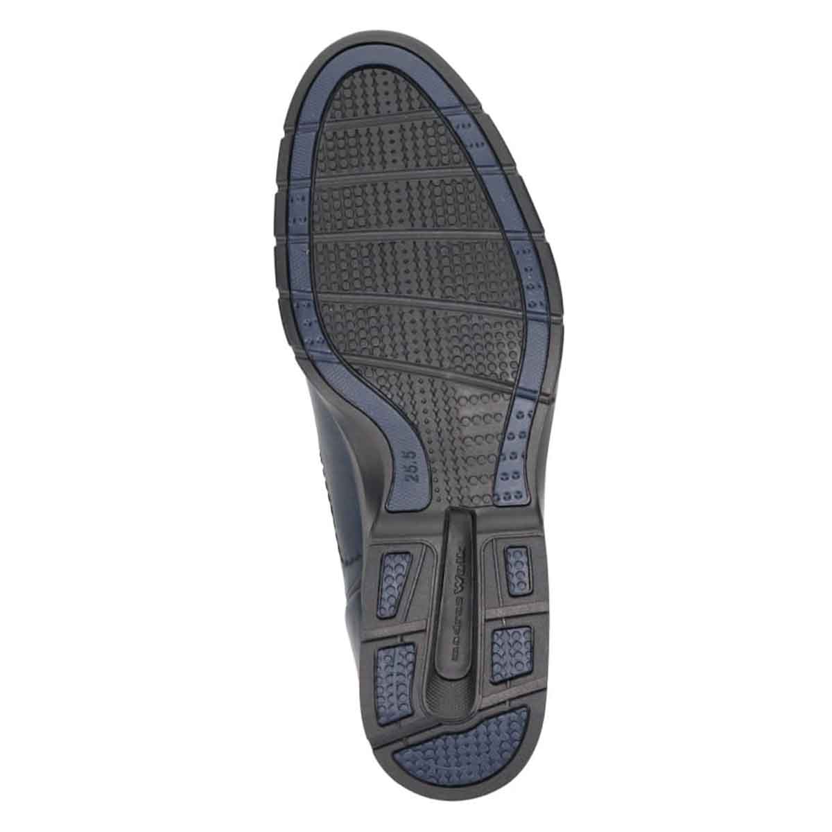 【GORE-TEX】マドラスウォーク madras Walk 「Recovery Shiatsu Insole」搭載で指圧効果により血行をよくする。　全天候快適なゴアテックススリッポン・カジュアルシューズ　MW7702R NAVY/BLACK 25.0