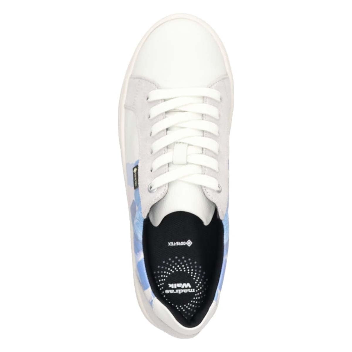 【GORE-TEX】マドラスウォーク madras Walk  マルチプリントレースアップ レザースニーカー  MWL1022B GRAY-PR 23.0