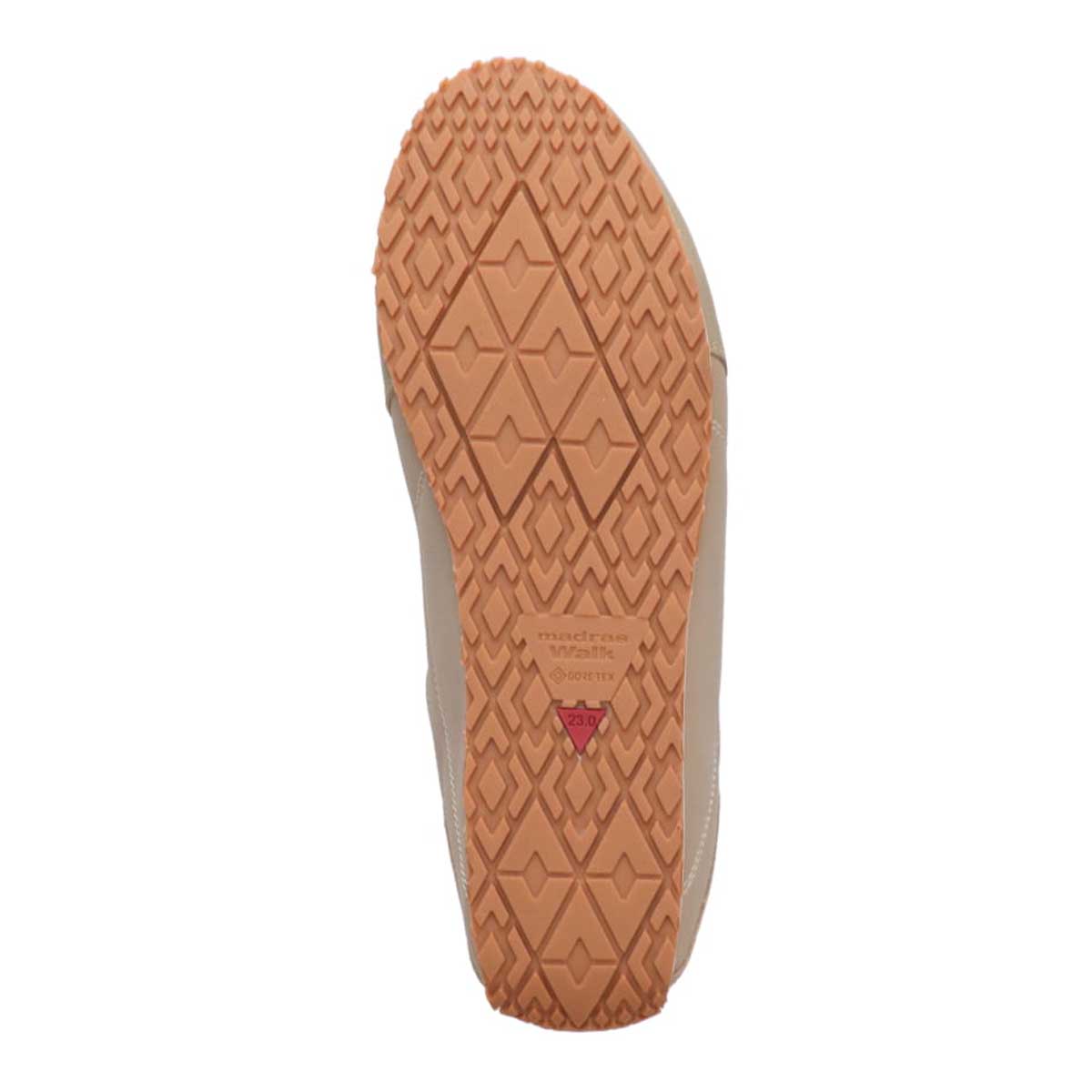 【GORE-TEX】 マドラスウォーク madras Walk 「リカバリーインソール」搭載で指圧効果により血行を115％促進。Recoveryシープレザーローテクスニーカー   MWL1041R BEIGE 23.0