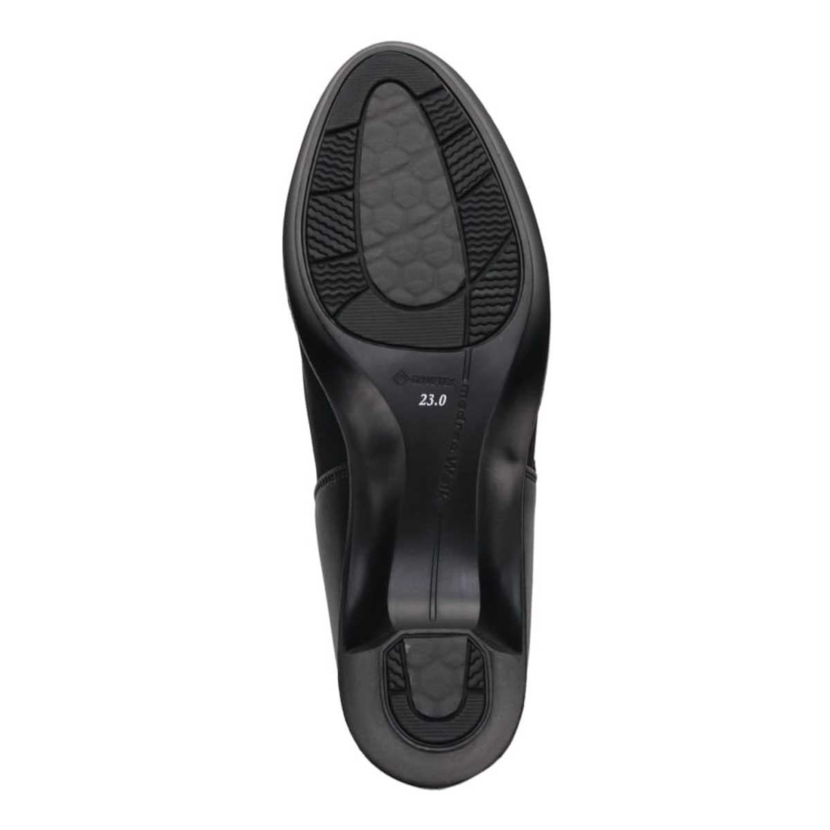 【GORE-TEX】マドラスウォーク madras Walk 「リカバリーインソール」搭載で指圧効果により血行を115％促進。エレカジパンプス　MWL1042R BLACK 23.0