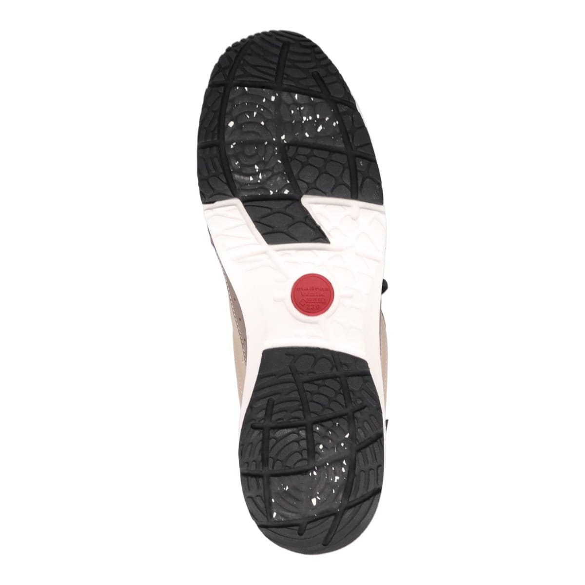 【GORE-TEX】マドラスウォーク madras Walk 「Recovery Shiatsu Insole」搭載で指圧効果により血行をよくする。旅行に最適 ウォーキングレザースニーカー　MWL1204R BEIGE/PURPLE 23.0