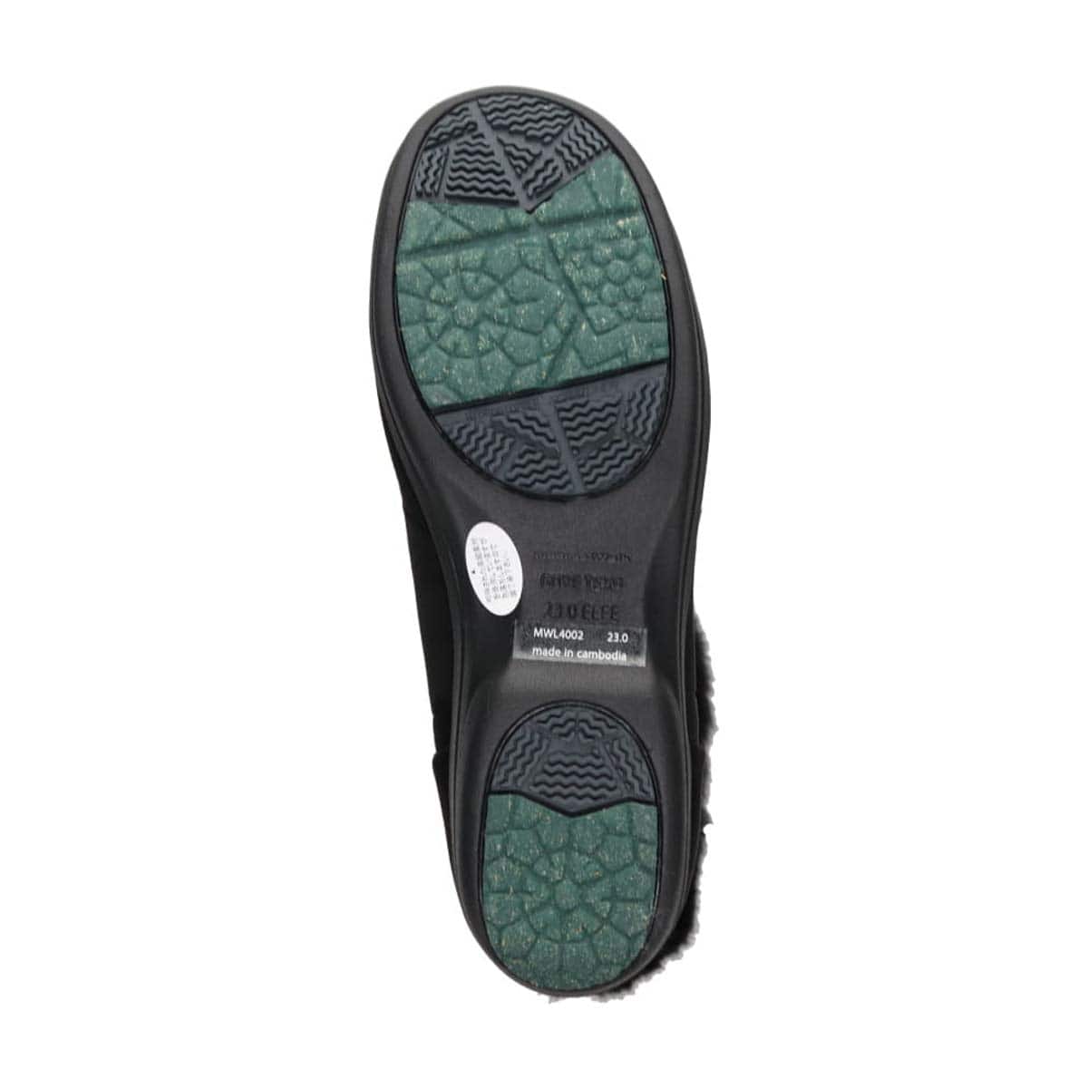 【GORE-TEX】マドラスウォーク madras Walk 「Recovery Shiatsu Insole」搭載で指圧効果により血行をよくする。 ファー付きミドルブーツ　MWL4002R BLACK 23.0