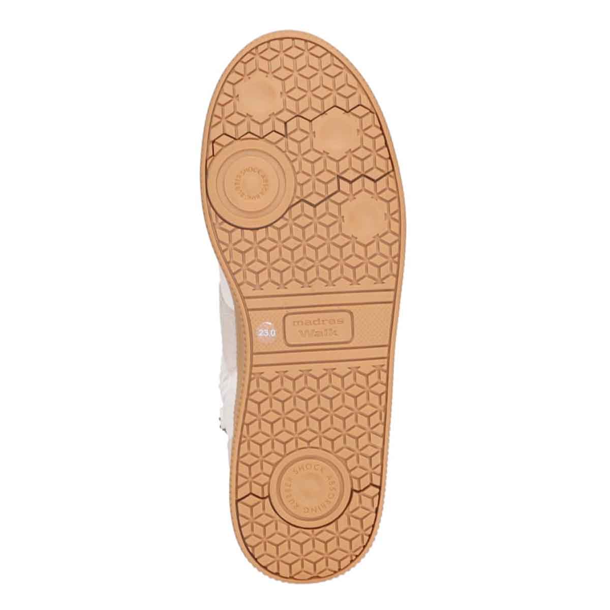 【GORE-TEX】マドラスウォーク madras Walk 「Recovery Shiatsu Insole」搭載　指圧効果により血行をよくする。ミッドカットスニーカー MWL4009R WHITE 23.0