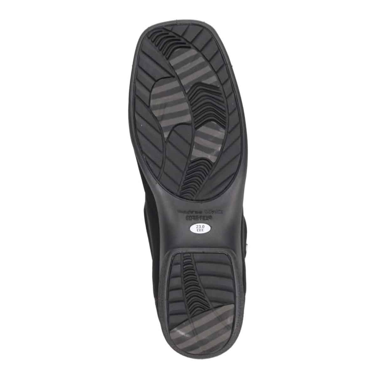 【GORE-TEX×防滑】madras Walk「Recovery Shiatsu Insole」搭載　指圧効果により血行をよくする。スクエアトゥスリッポンシューズ MWL4071R BLACK 23.0