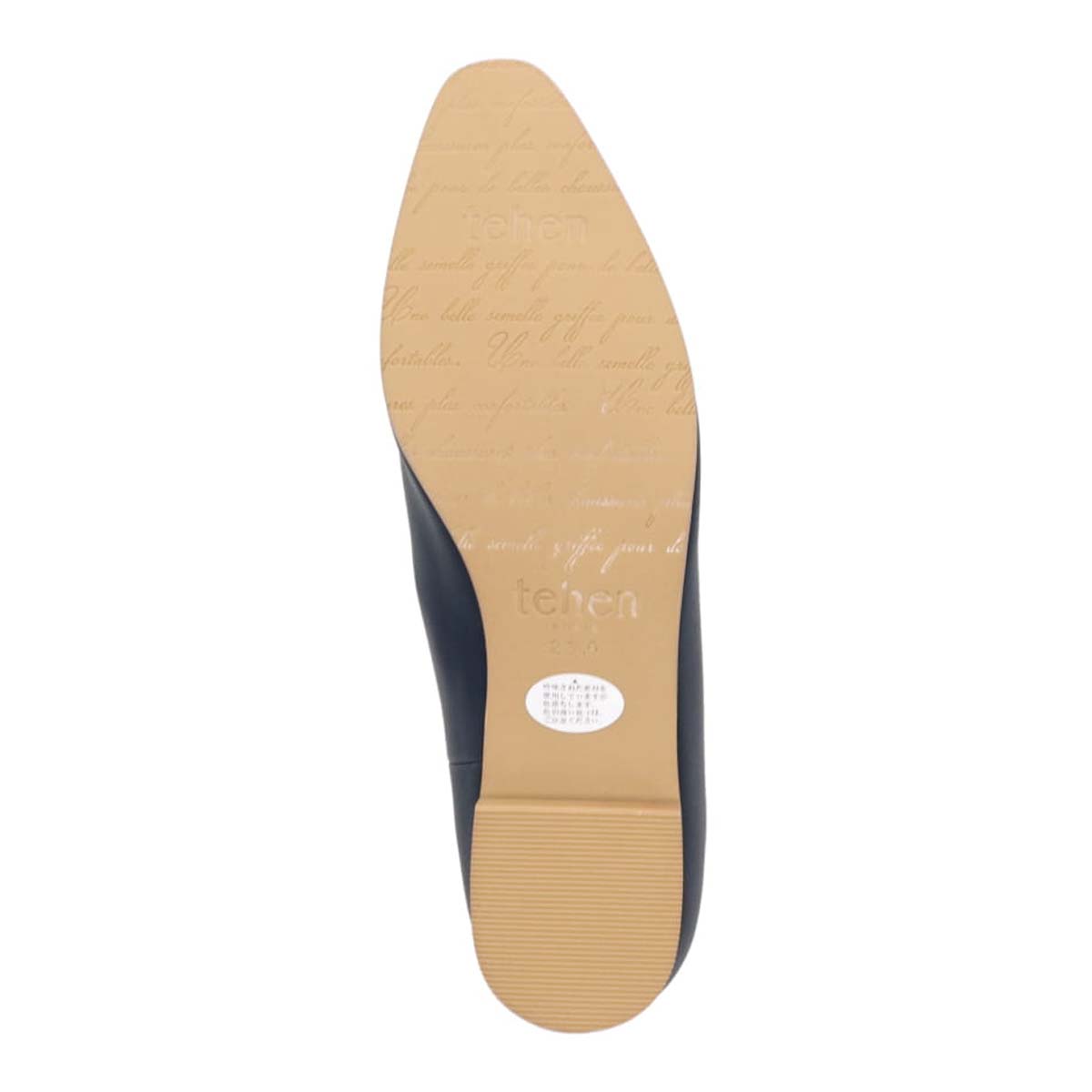 テーン tehen レースアップ ベーシックフラットパンプス　TN1801 NAVY 23.0